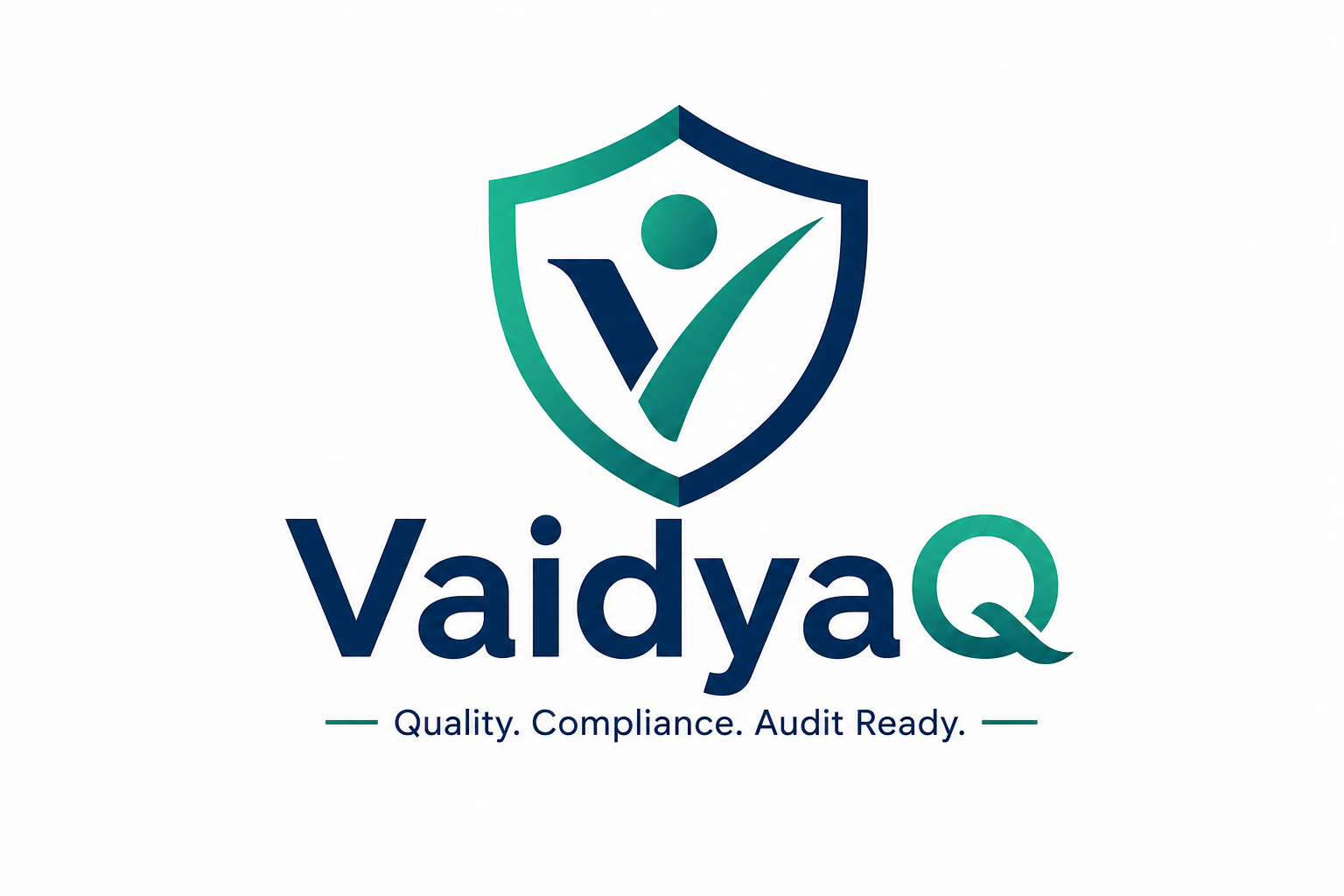 VaidyaQ AI healthcare compliance platform logo